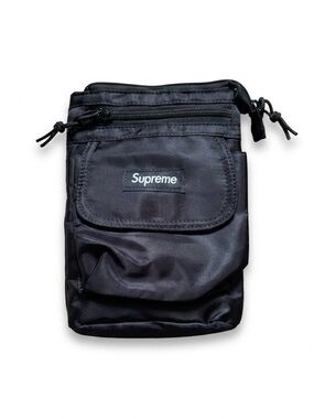 Supreme Black Lightweight Shoulder Pouch